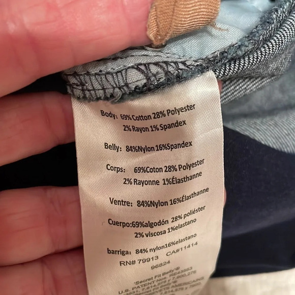 Maternity Jeans Jessica Simpson Petite Extra Small Skinny Jeans NWT Full Panel - Picture 10 of 10